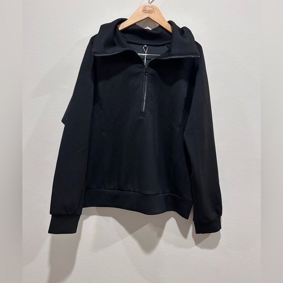 Anrabess Women's 2 piece Black Wide-Leg Outfit Leisure, size Medium - Picture 3 of 5